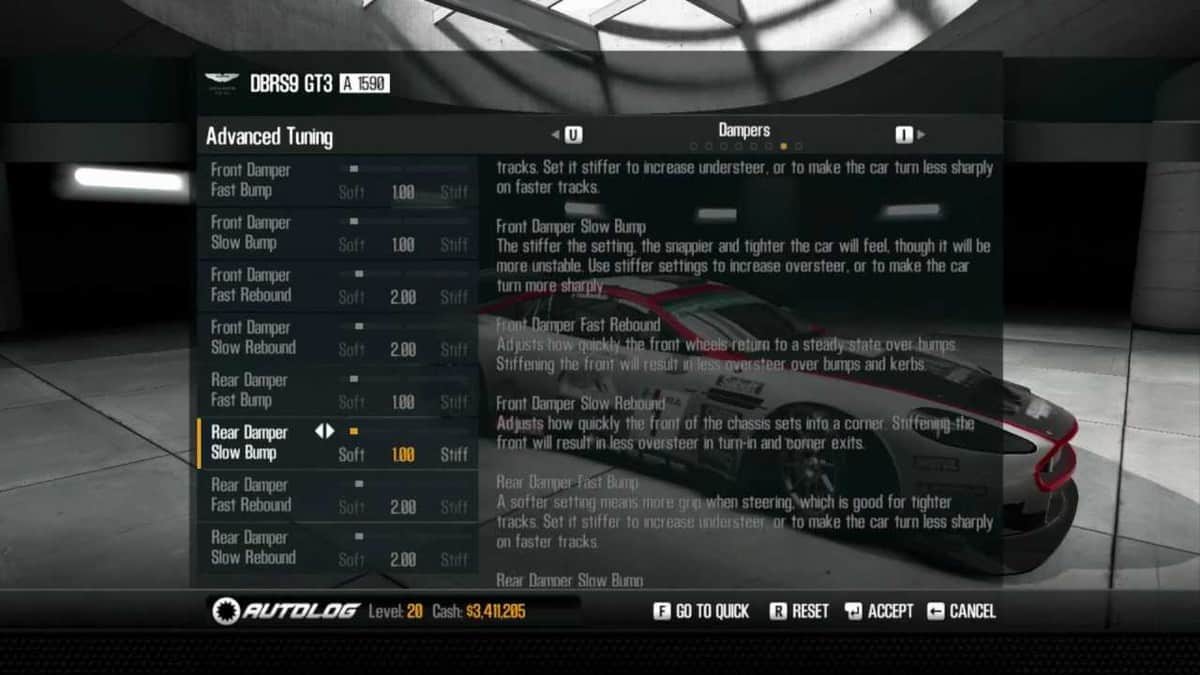 NFS Shift 2 Unleashed Advanced Tuning