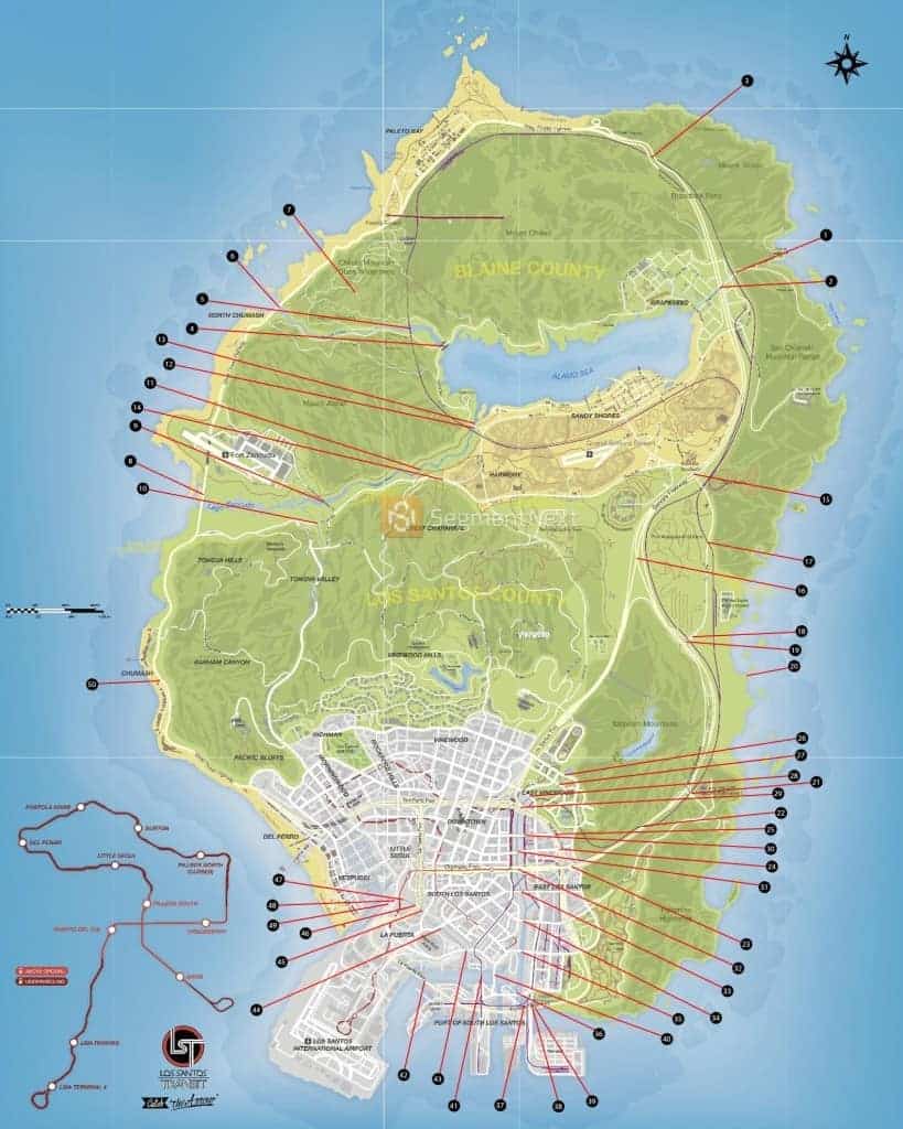 GTA 5 Under the Bridge Locations Map and Video Guide