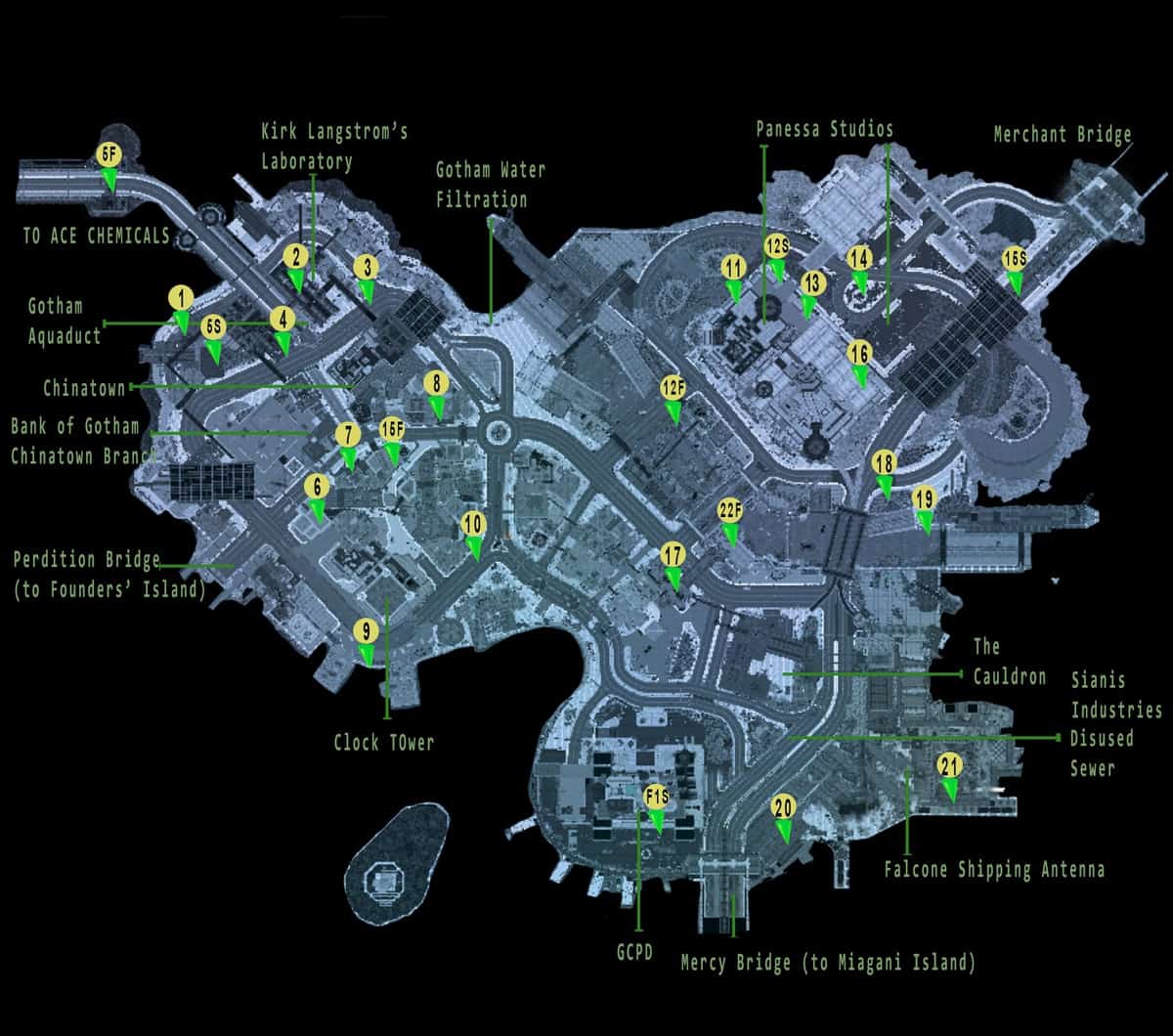 Batman Arkham Knight Riddler Riddles Locations, Trophy Puzzles, Bomb  Rioters, Destructibles Objects