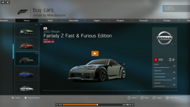 All Fast and Furious DLC Cars for Forza Motorsport 6 Revealed