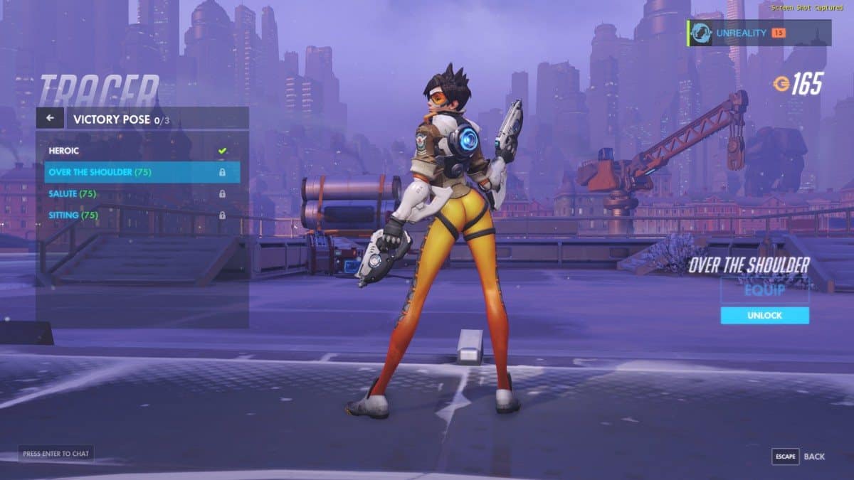 New Tracer Pose in Overwatch