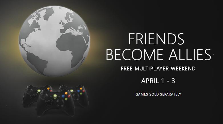 Xbox 360 free multiplayer weekend