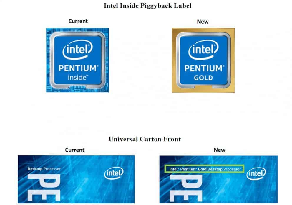 Kaby Lake Processors Rebranded As Pentium Gold
