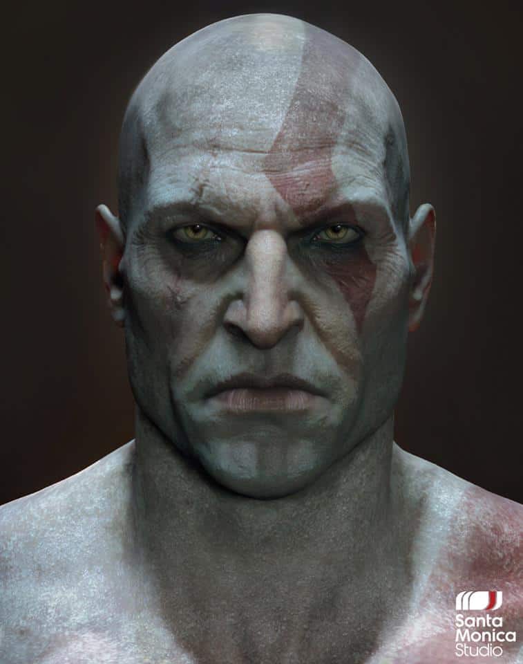 Here's a Picture of Kratos Without His Beard