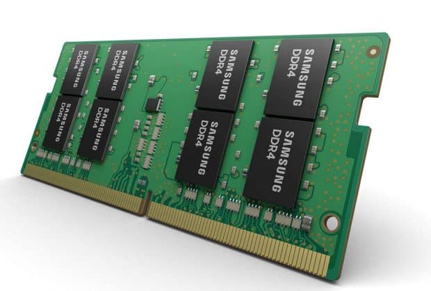 Samsung 10 mn-Class 32 GB DDR4 SoDIMMs
