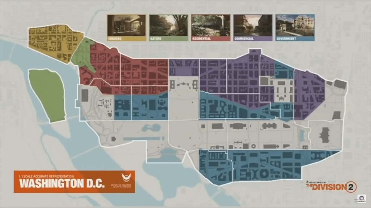 The Division 2 Locations