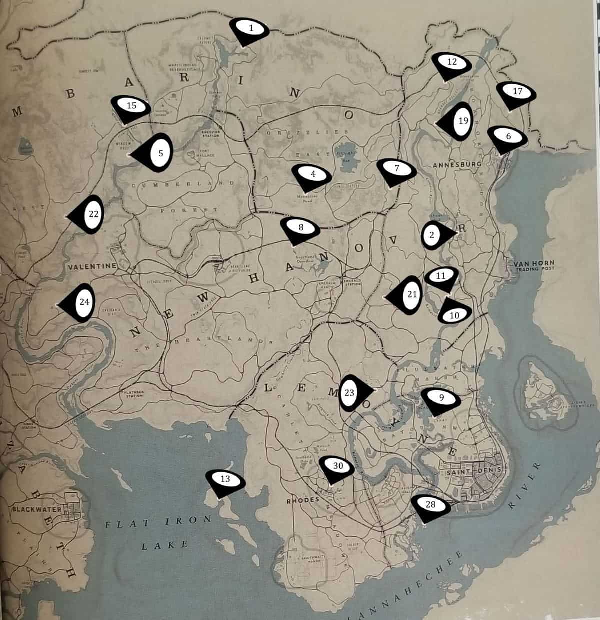 Rdr2 Collector Map