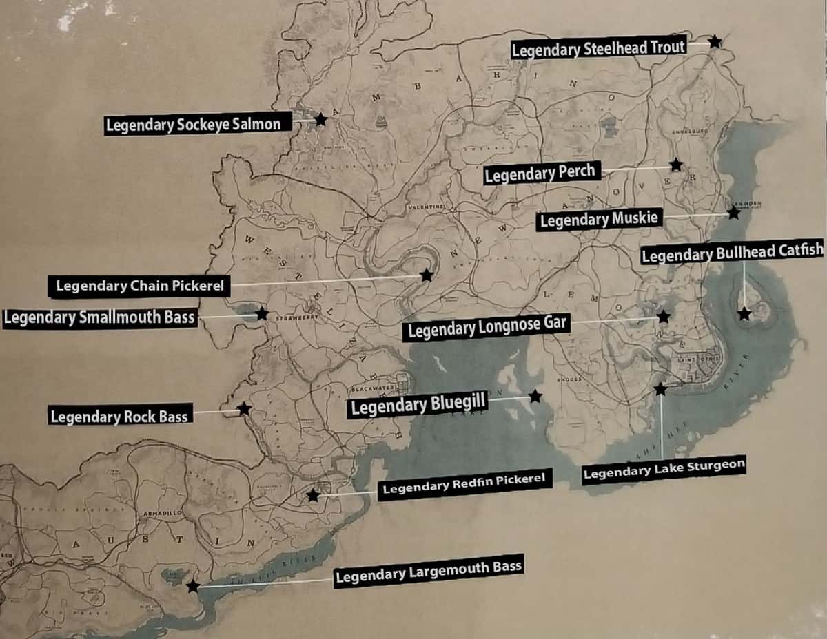 Legendary Fish Locations Map 