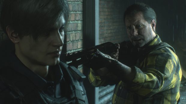 Shotgun in Resident Evil 2 Remake Demo