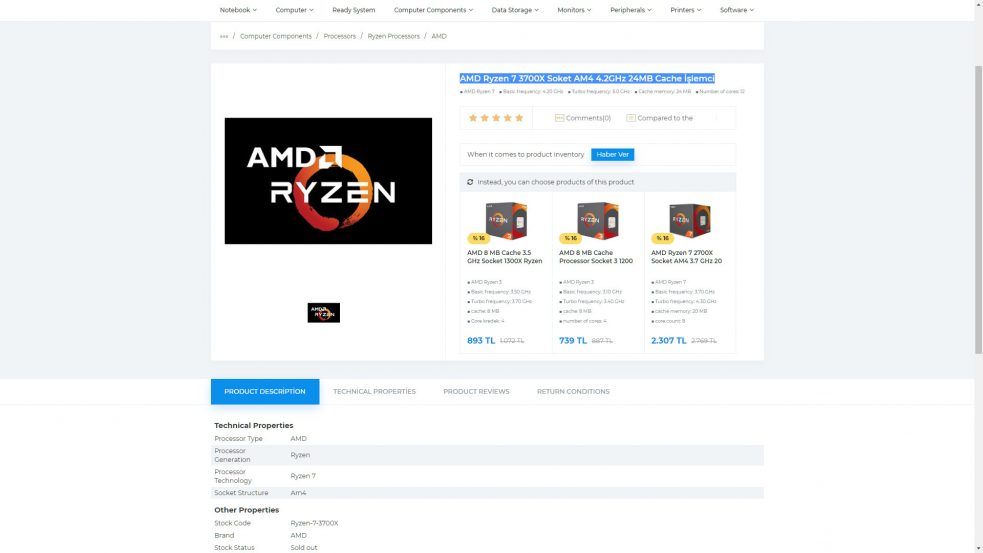 AMD Ryzen 9 3800X, Ryzen 7 3700X, And Ryzen 5 3600X Listings Reveal Up To 5.0 GHz Boost Clock