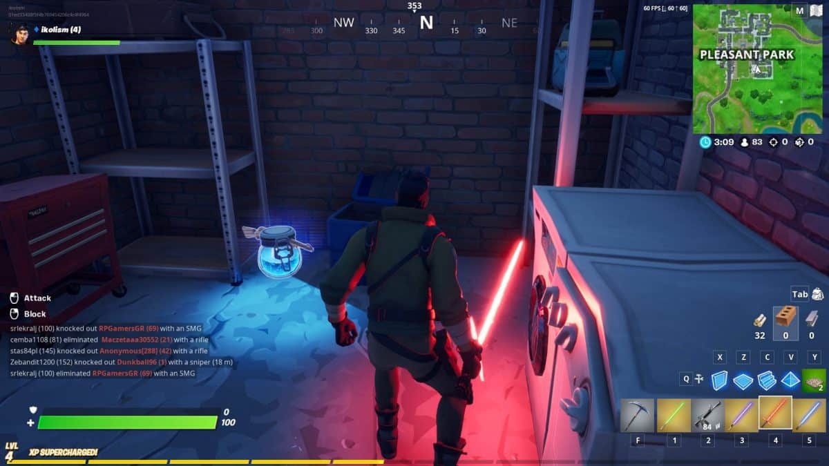 Find Lightsabers in Fortnite Chapter 2