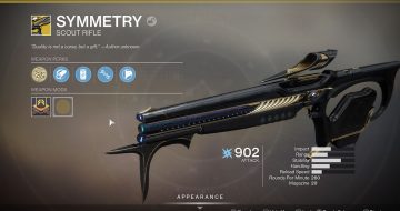 Destiny 2 Symmetry Exotic Scout Rifle