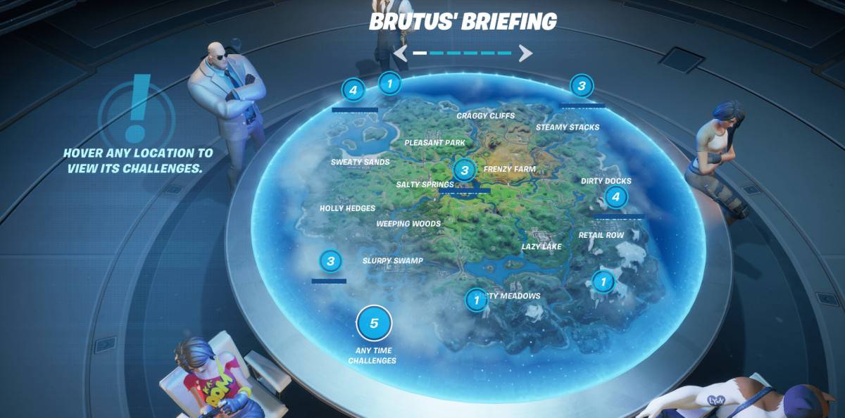 Fortnite Season 2 Brutus’ Briefing Challenges Guide