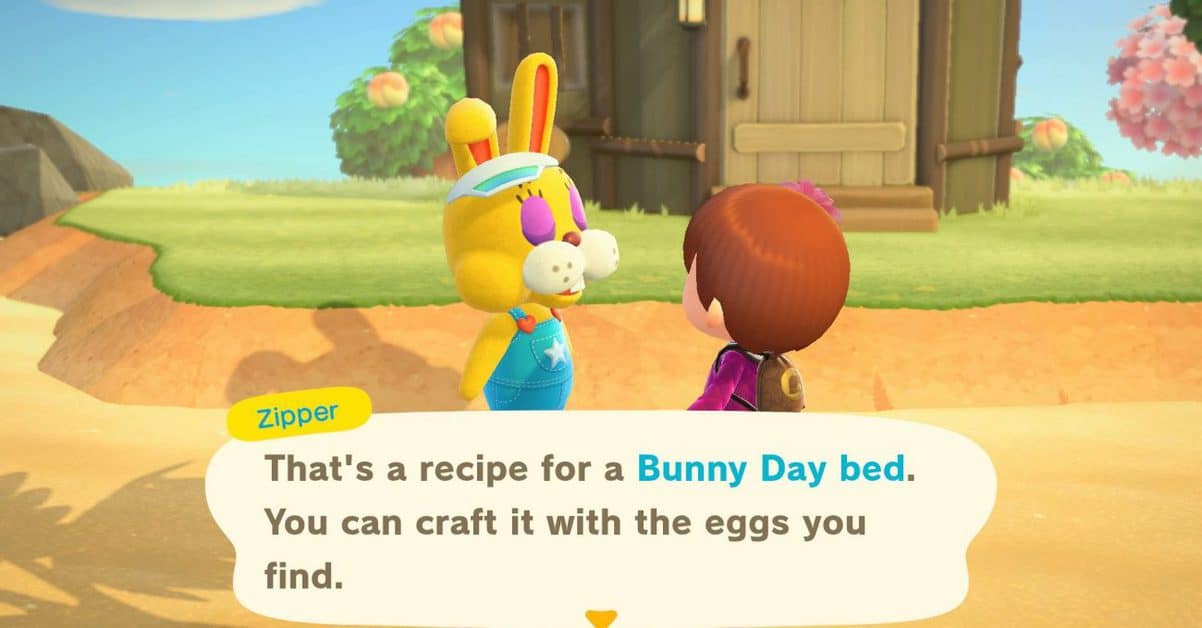 Animal Crossing New Horizons Bunny Day DIY Recipes List