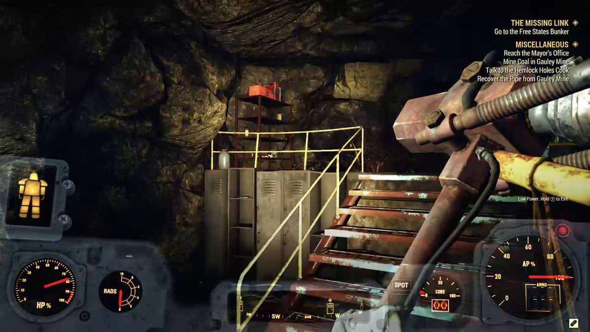 Fallout 76 Wastelanders Gauley Mine Code