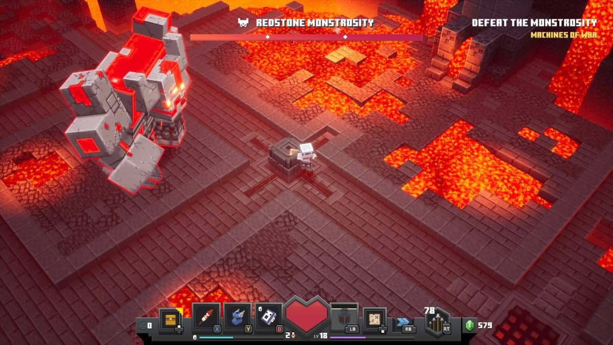 Minecraft Dungeons Redstone Monstrosity Boss Guide