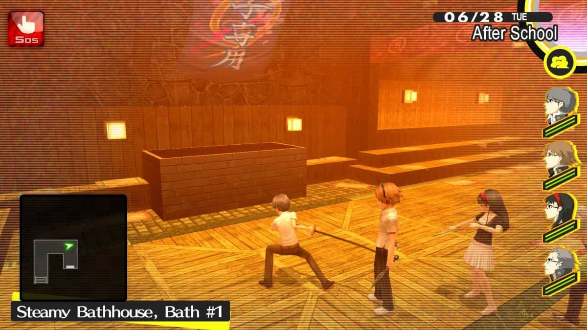 Persona 4 Golden Steamy Bathhouse Walkthrough