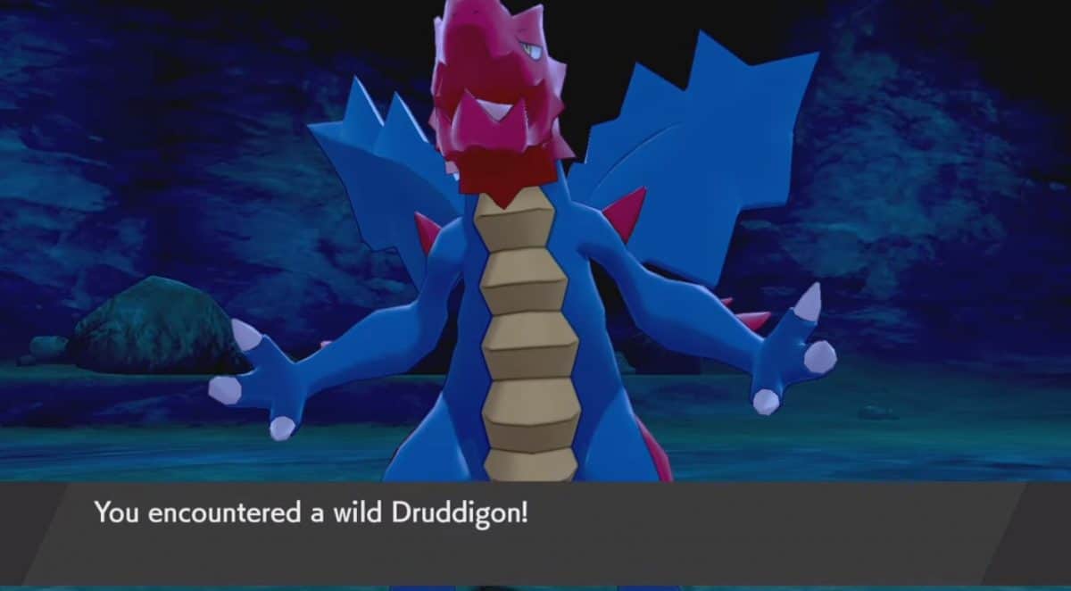 How to Catch Druddigon in Pokemon Sword and Shield, Location and Stats
