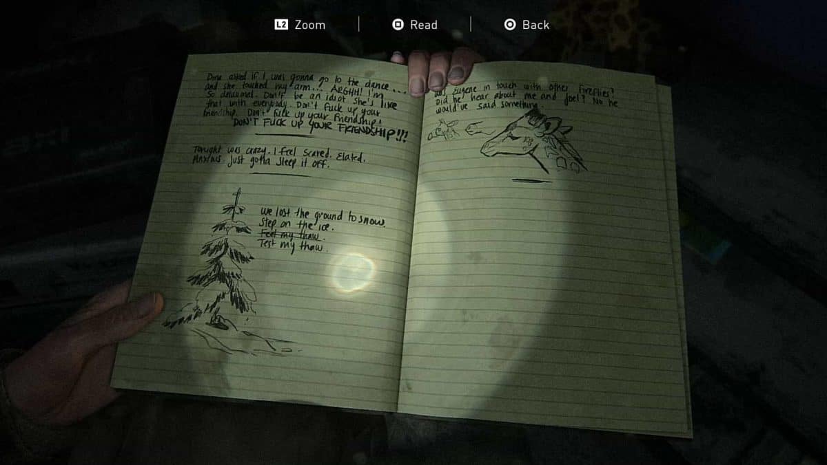 The Last of Us Part 2 Journal Entries Locations