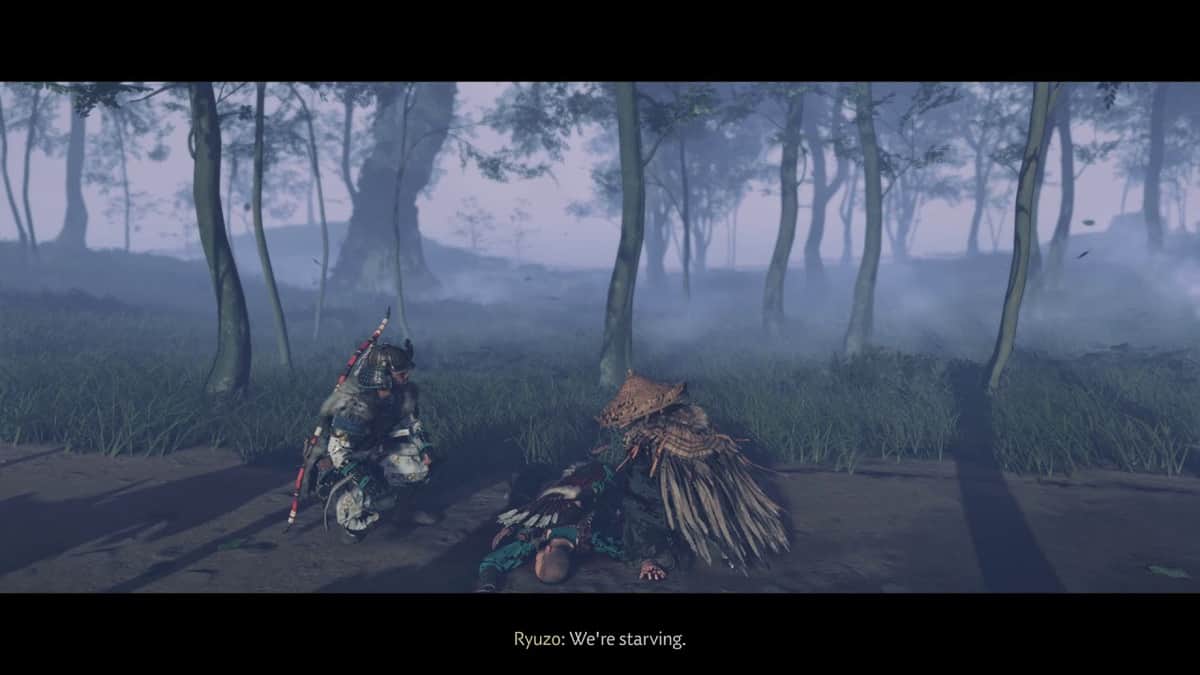 Ghost of Tsushima Blood on the Grass