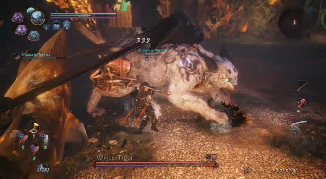 Nioh 2 Darkness in The Capital White Tiger Boss