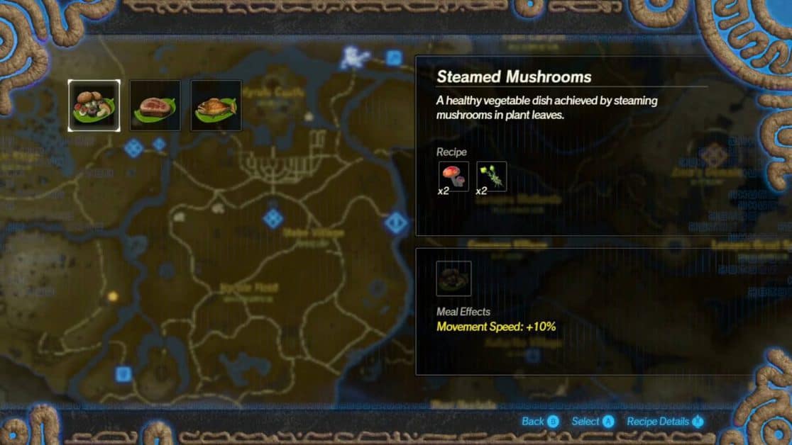 Hyrule Warriors Age of Calamity Cooking Recipes Guide