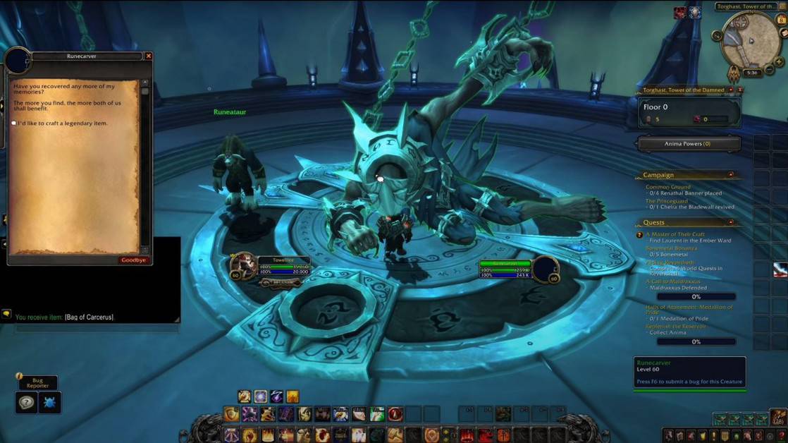 World of Warcraft Shadowlands Legendary Crafting