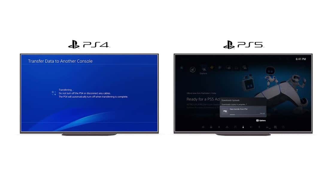 transfer data from PS4 to PS5