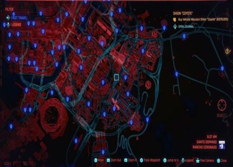 Cyberpunk 2077 Santa Domingo Fast Travel Dataterm 