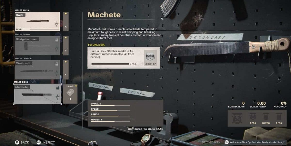 How to Unlock the Machete in Black Ops Cold War