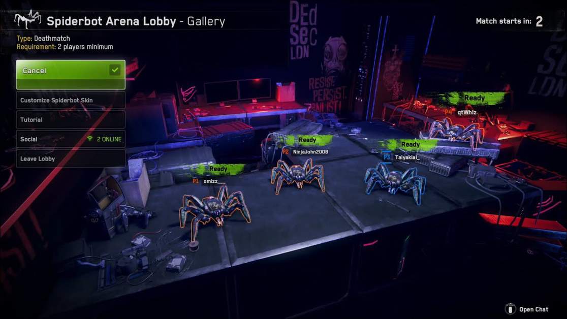 Watch Dogs Legion Spider Bot Arena