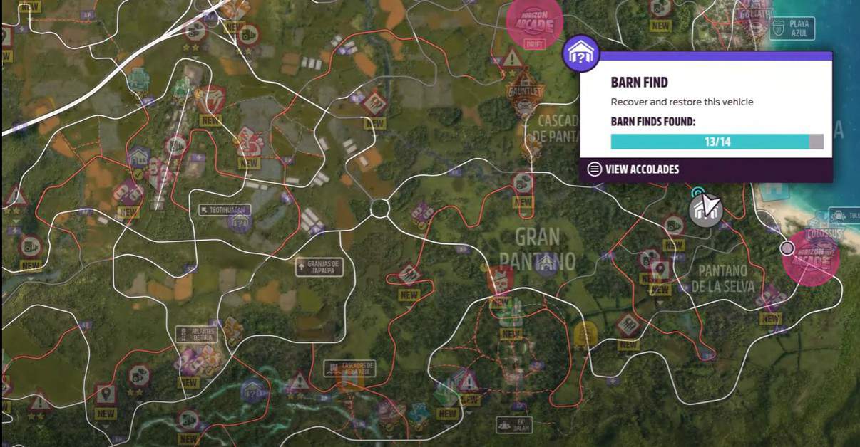 forza horizon 5 barn find locations map