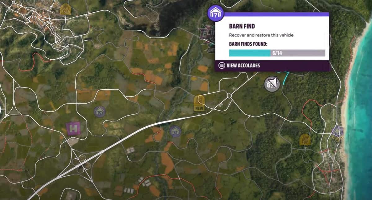 Forza Horizon 5 Barn Find Locations