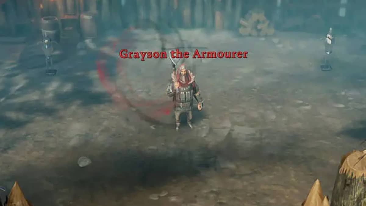 V Rising Grayson, the Armorer Location, Boss Fight