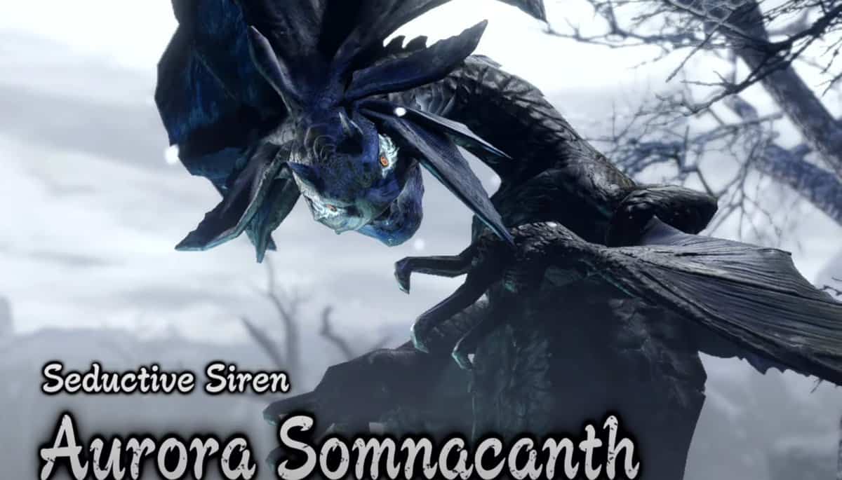 Monster Hunter Rise Sunbreak Aurora Somnacanth Weaknesses, Weapons, Armor and Drops