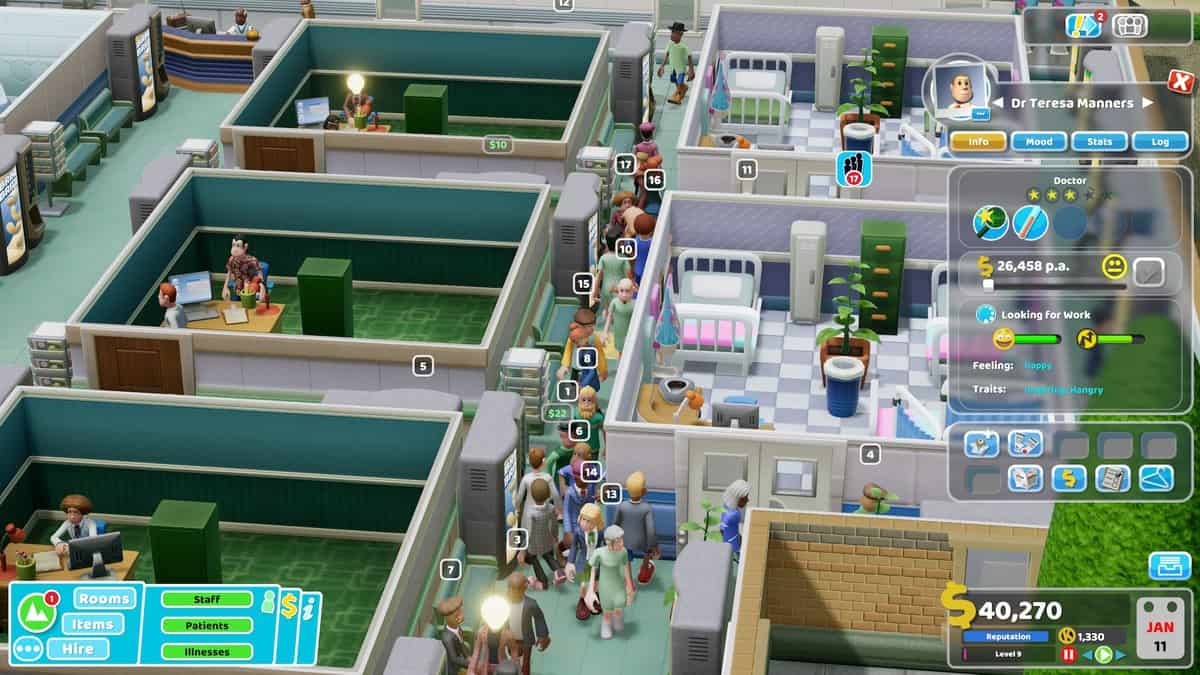 Two Point Hospital Attractiveness Tips