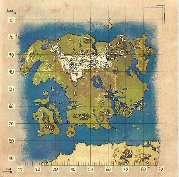 Ark Lost Island Crystal Locations