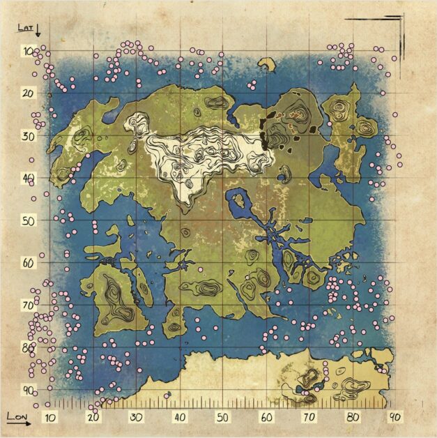 Ark Lost Island Oil, Silica and Black Pearl Locations