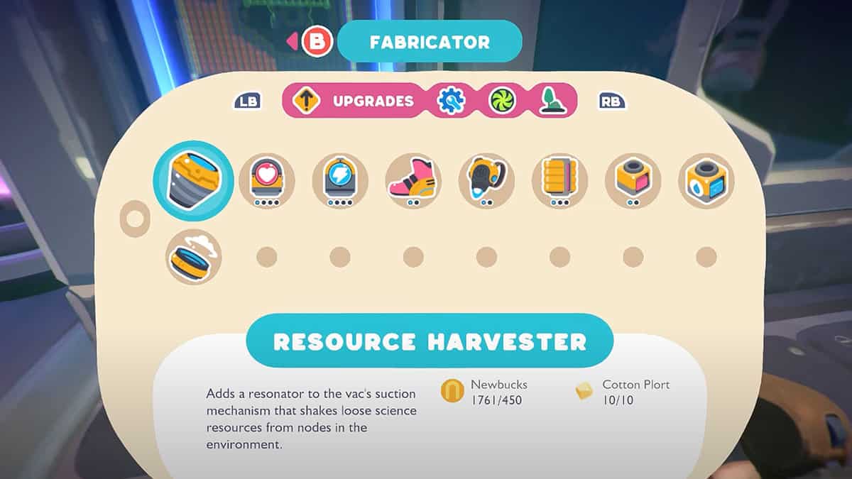 How To Upgrade Equipment In Slime Rancher 2