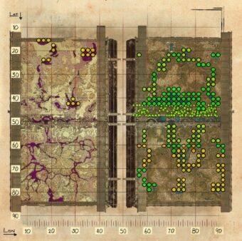 Ark Genesis: Part 2 Dino Spawn Map