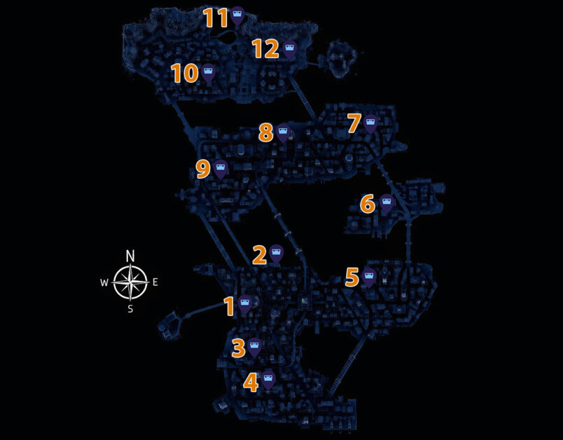 Gotham Knights Secret Cache Map Locations