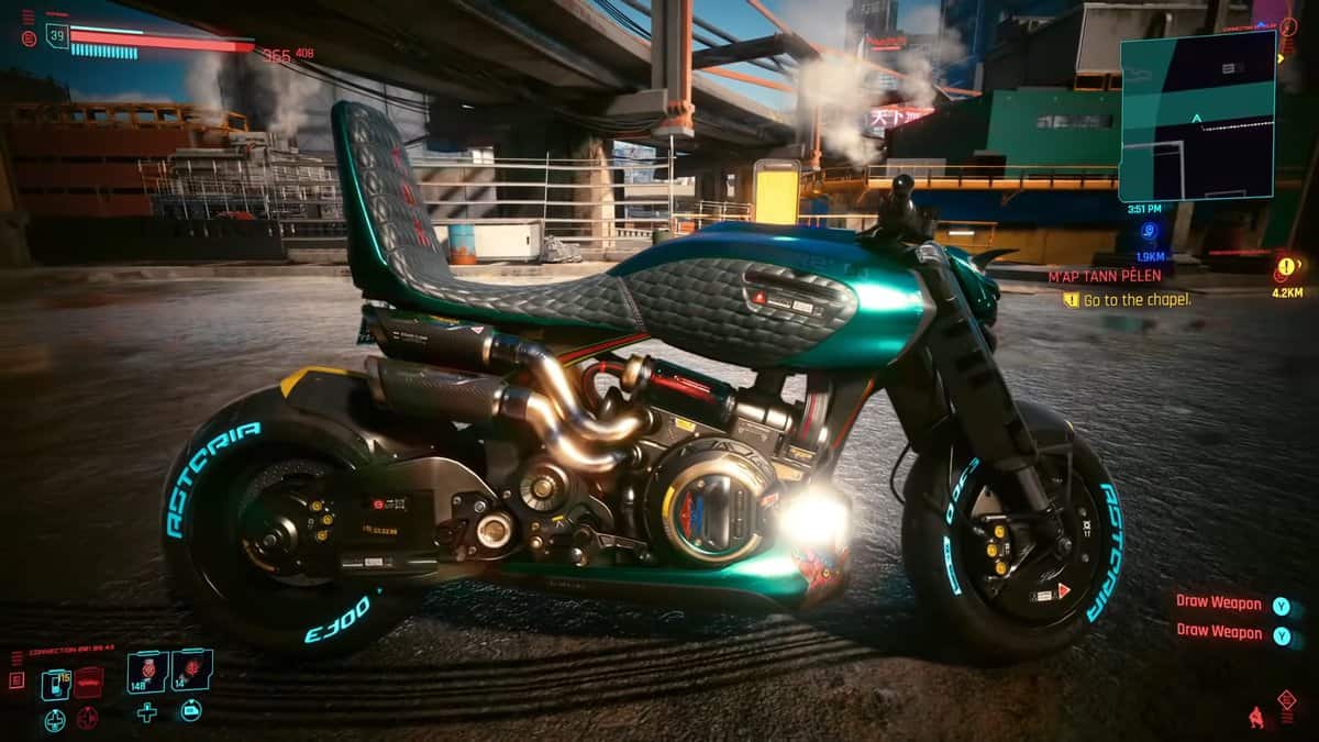 Best Motorcycles in Cyberpunk 2077