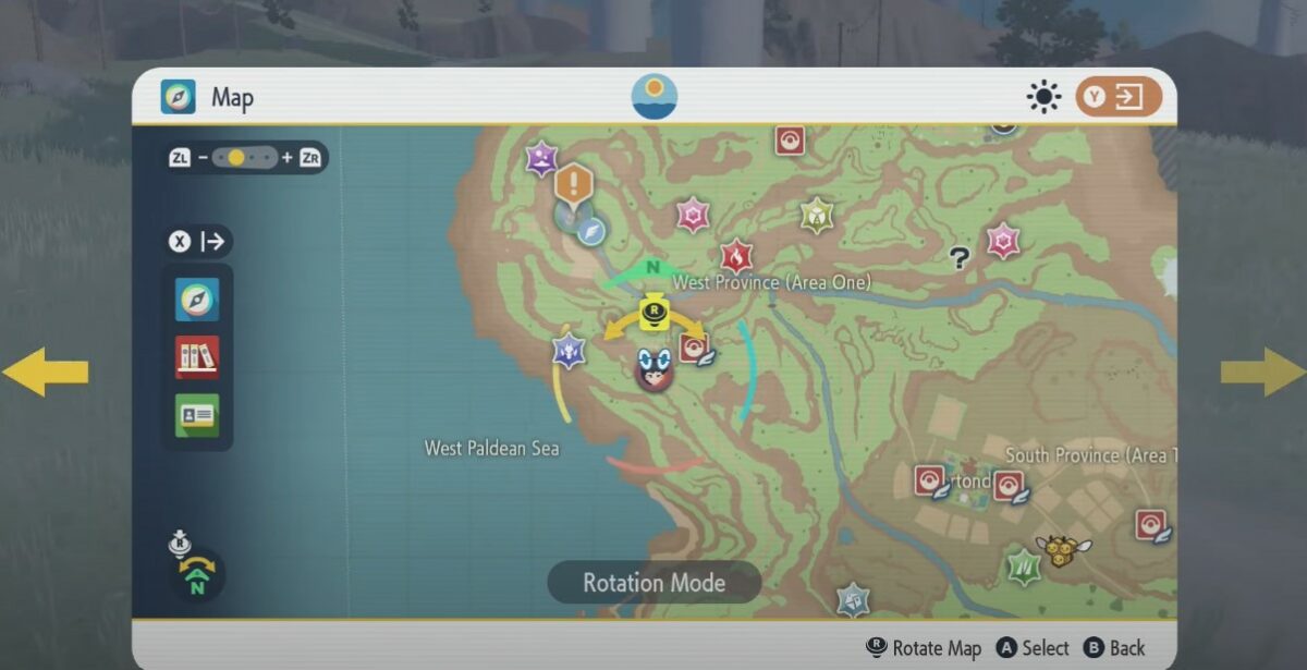 nacli location on the map in Pokemon SV