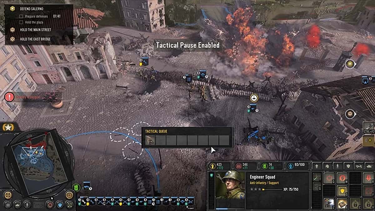 Company of Heroes 3 Tactical Pause