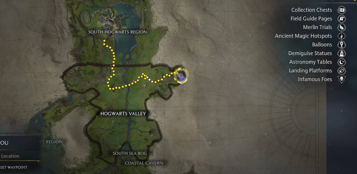 Hogwarts Legacy Cairn Dungeons Locations