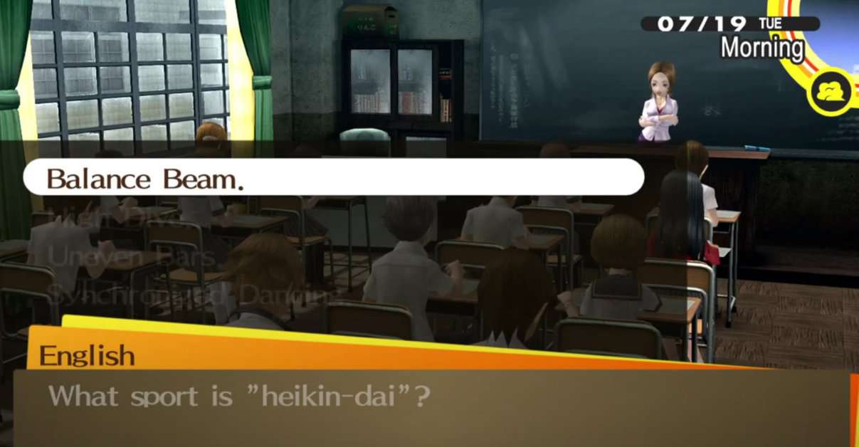 Persona 4 Golden Final And Advancement Exam Answers