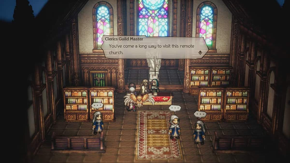 Clerif Guild location in Octopath Traveler 2
