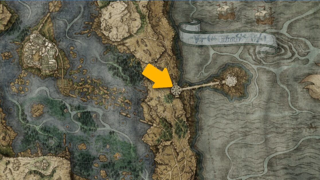 Carian Glintstone Staff map location in Elden Ring