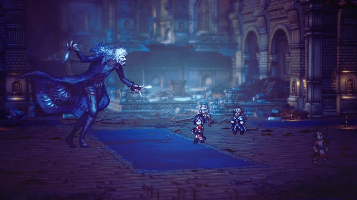 Father boss fight in Octopath Traveler 2