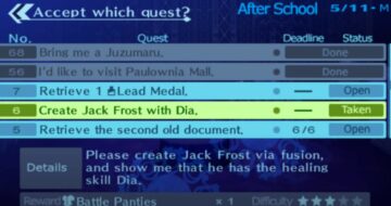 How To Make Jack Frost With Dia In Persona 3